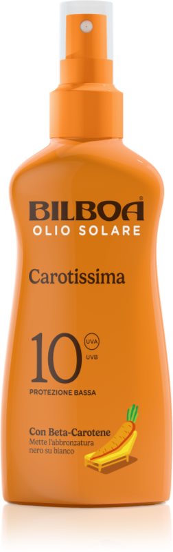 Bilboa Carotissima Olio ulei spray pentru bronzare cu beta-caroten SPF 10 200 ml