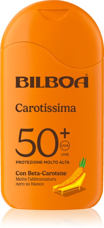 Bilboa Carotissima Crema loțiune pentru plaja cu beta-caroten SPF 50+ 200 ml