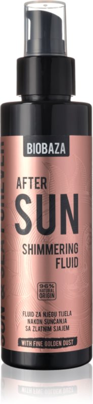 BIOBAZA After Sun fluid dupa expunerea la soare cu particule stralucitoare 150 ml