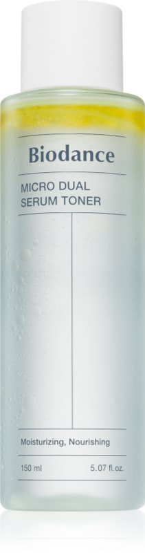Biodance Micro Dual Serum Toner tonic hidratant pentru tratarea tenului în două faze 150 ml