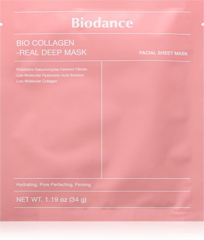 Biodance Bio-Collagen Real Deep Mask mască intensă cu hidrogel hidrateaza pielea si inchide porii 34 g