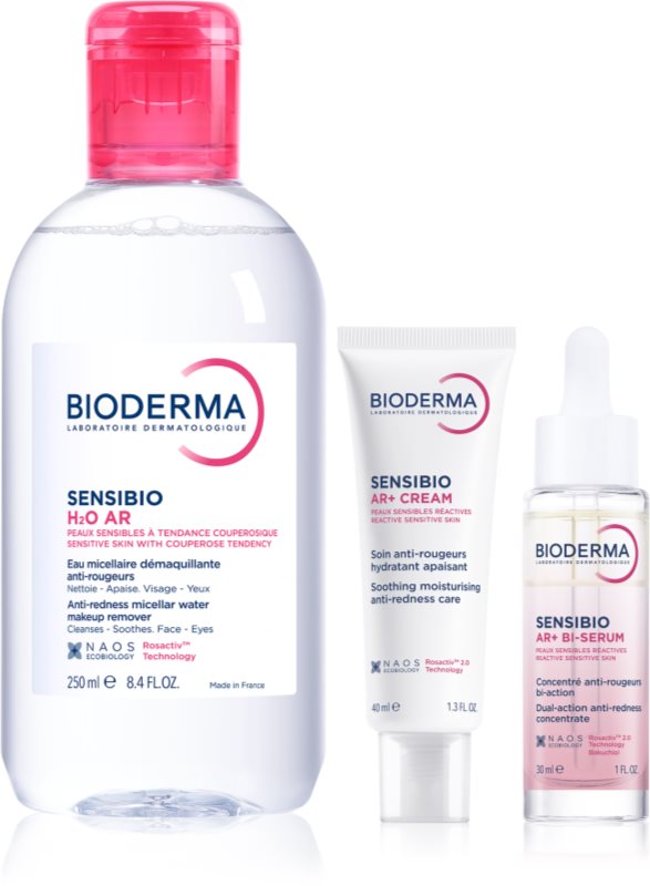 Bioderma Sensibio AR+ set pentru piele sensibila cu tendinte de inrosire
