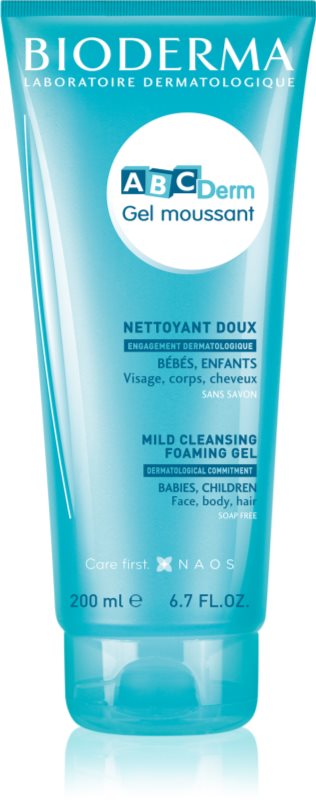 Bioderma ABC Derm Mild Cleansing Foaming Gel gel de duș pentru copii