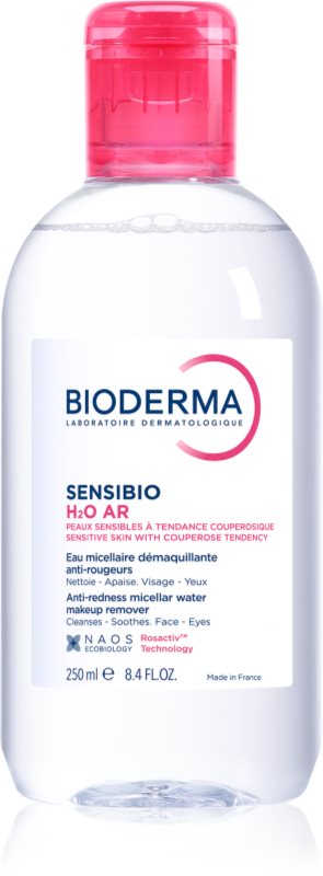Bioderma Sensibio H2O AR apa cu particule micele pentru piele sensibila cu tendinte de inrosire 250 ml