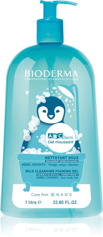 Bioderma ABC Derm Mild Cleansing Foaming Gel gel de duș pentru copii