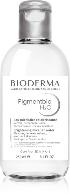 Bioderma Pigmentbio H2O apă micelară pentru curățare blânda impotriva petelor intunecate 250 ml