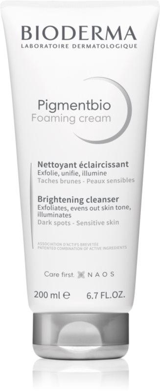 Bioderma Pigmentbio Foaming Cream spuma cremoasa pentru o curatare profunda cu efect de albire 200 ml
