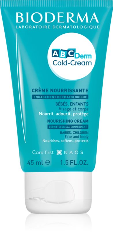 Bioderma ABC Derm Cold-Cream Cremă nutritivă pentru față și corp pentru nou-nascuti si copii 45 ml