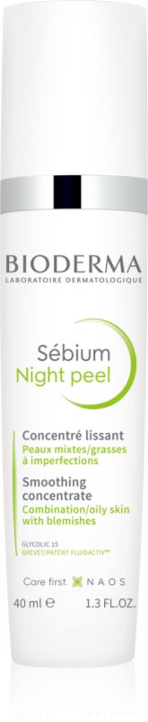 Bioderma Sébium Night Peel ser exfoliant de netezire impotriva imperfectiunilor pielii 40 ml