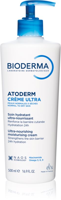 Bioderma Atoderm Créme Ultra Cremă nutritivă de corp pentru piele normală, sensibilă și uscată fara parfum