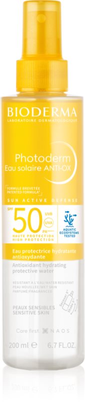 Bioderma Photoderm Eau solaire ANTI-OX spray solar SPF 50 200 ml
