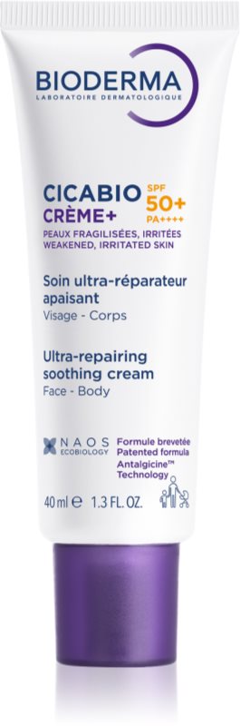 Bioderma Cicabio Créme+ SPF 50+ crema de fata SPF 50+ 40 ml