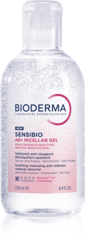 Bioderma Sensibio AR+ gel micelar de curățare pentru piele sensibila cu tendinte de inrosire 250 ml