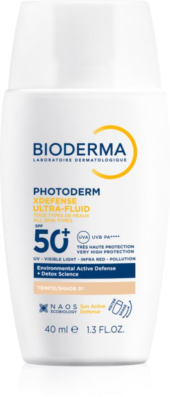 Bioderma Photoderm XDefense Tinted fluid protector tonifiant pentru față SPF 50+