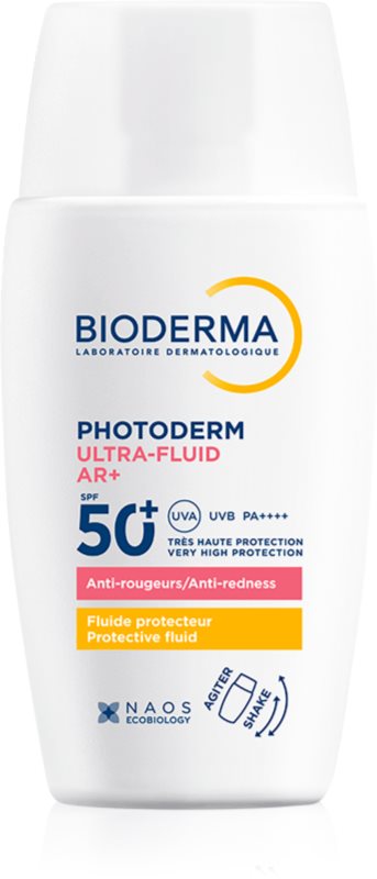 Bioderma Photoderm AR+ fluid cu o consistenta usoara pentru piele sensibila cu tendinte de inrosire SPF 50+ 40 ml