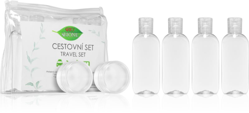 Bione Cosmetics Travel Set sticluțe pentru călătorie reutilizabile
