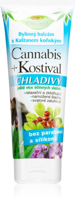 Bione Cosmetics Cannabis Comfrey balsam cu efect de racorire pentru mușchi, articulații și tendoane 200 ml