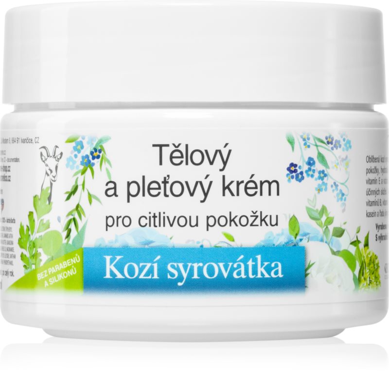 Bione Cosmetics Goat Whey Cremă nutritivă pentru față și corp pentru piele sensibila 260 ml