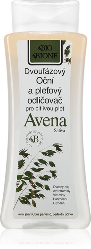 Bione Cosmetics Avena Sativa demachiant in doua faze pentru față și ochi 255 ml