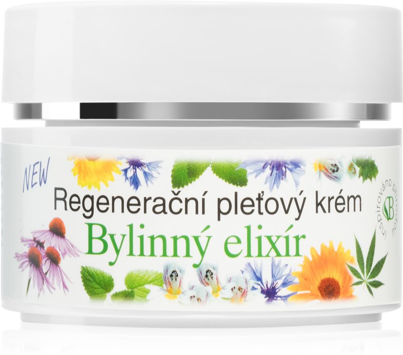 Bione Cosmetics Herbal Elixir crema de fata regeneratoare 51 ml