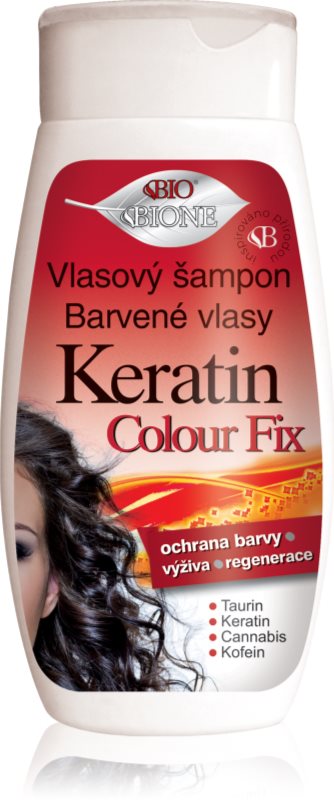 Bione Cosmetics Keratin Colour Fix șampon pentru protecția părului vopsit 260 ml