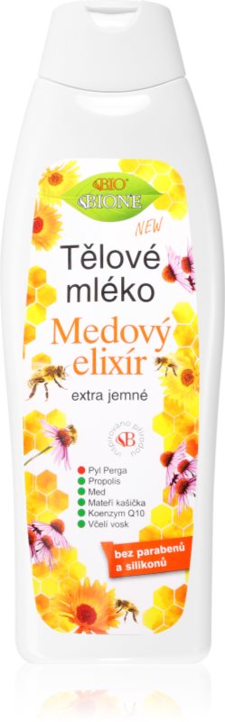 Bione Cosmetics Honey Elixir lotiune de corp foarte delicata 500 ml