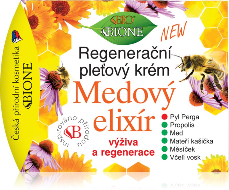 Bione Cosmetics Honey Elixir crema de fata regeneratoare 51 ml