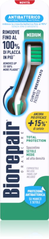 Biorepair Total Medium perie de dinti duritate medie 1 buc