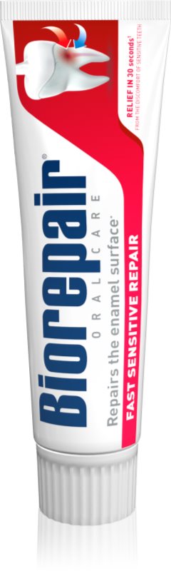 Biorepair Fast Sensitive Repair pastă de dinți bioactiva pentru desensibilizarea și restabilirea smaltului dentar 75 ml