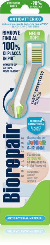 Biorepair Junior Medium/Soft periuta de dinti pentru copii 6-12 1 buc