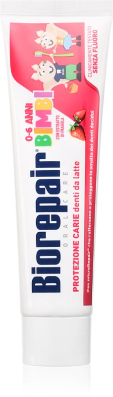 Biorepair Kids 0-6 Years Pasta de dinti pentru copii. Strawberry 50 ml
