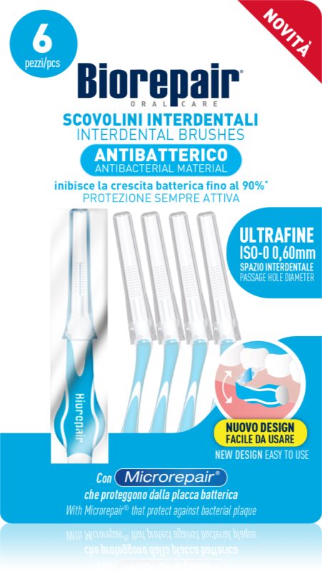 Biorepair Ultra Fine perie interdentara 0,60 mm 6 buc