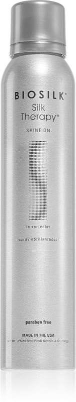 Biosilk Silk Therapy Shine On spray styling pentru un par stralucitor si catifelat 150 g