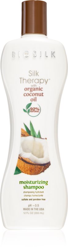 Biosilk Silk Therapy Natural Coconut Oil sampon hidratant cu ulei de cocos 355 ml