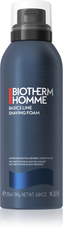Biotherm Homme Basics Line Shaving Foam spumă pentru bărbierit pentru piele sensibilă 200 ml