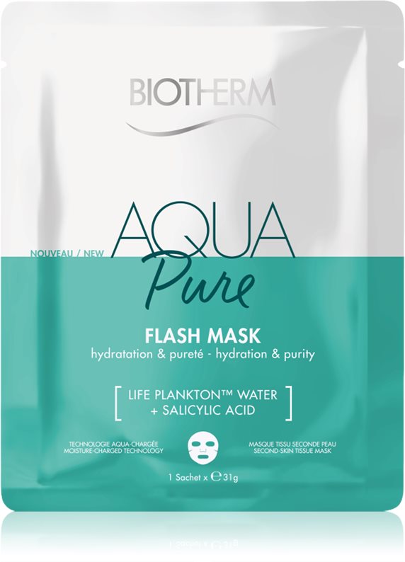 Biotherm Aqua Pure Flash Mask masca pentru celule cu efect de hidratare pentru regenerarea pielii 31 g