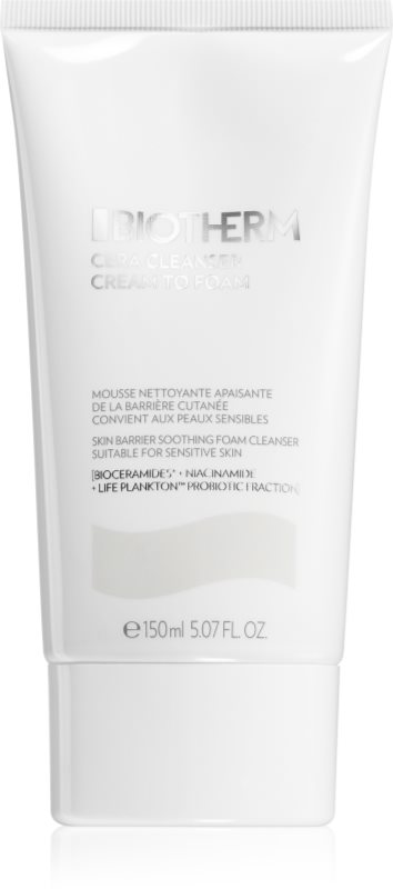 Biotherm Cera Cream To Foam Cleanser spuma cremoasa pentru o curatare profunda pentru femei 150 ml