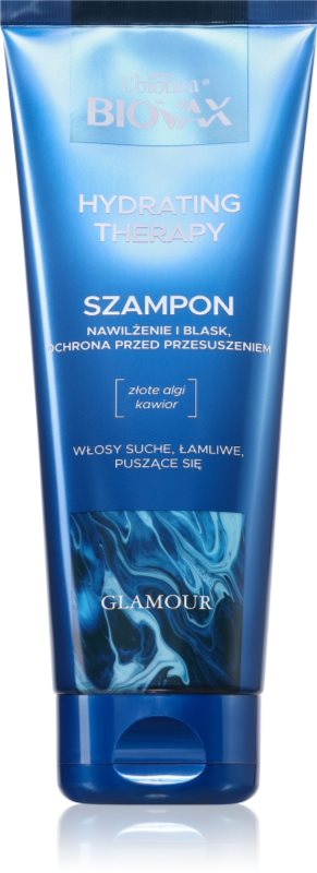 Biovax Glamour Hydrating Therapy sampon hidratant pentru par uscat si indisciplinat 200 ml
