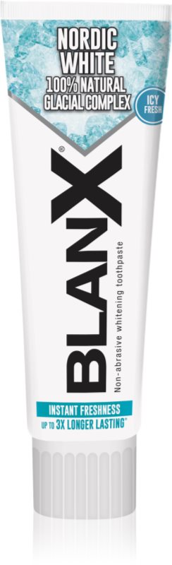 BlanX Nordic White pasta de dinti pentru albire cu minerale 75 ml