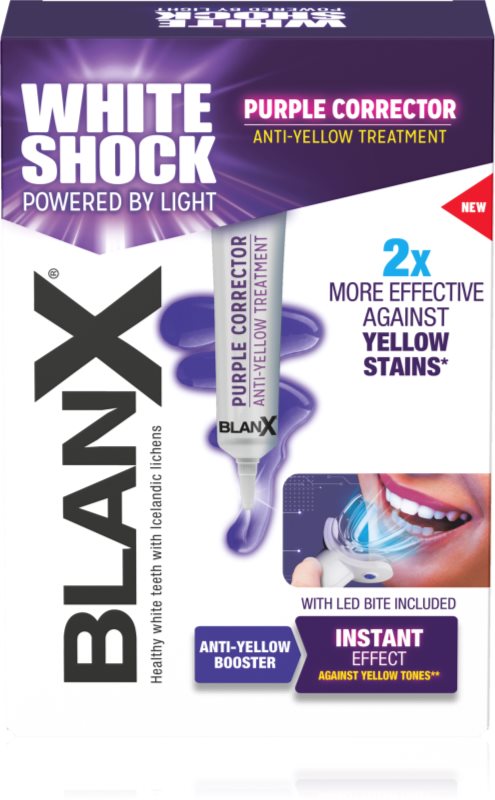 BlanX Shock Purple Treatment set pentru albire pentru dinti