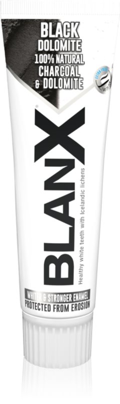 BlanX Black Dolomite pasta de dinti pentru albire cu cărbune activ 75 ml