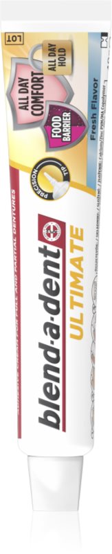 Blend-a-dent Ultimate Fresh cremă fixatoare pentru proteze parțiale și totale 40 g