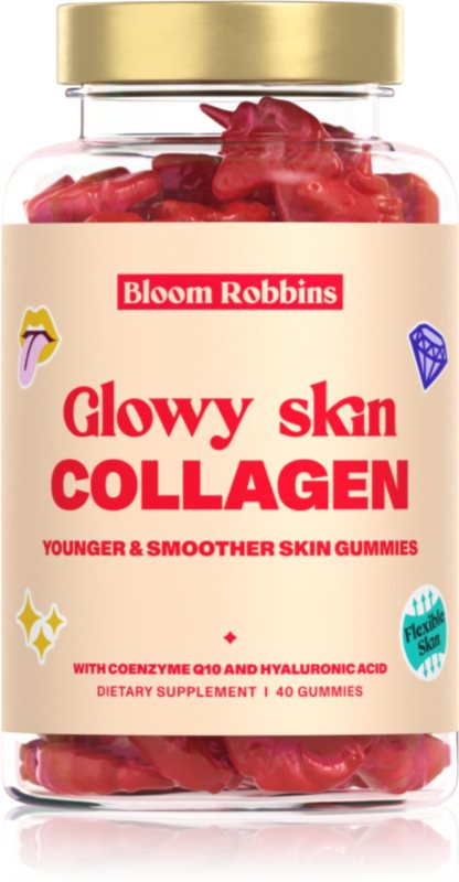 Bloom Robbins Glowy skin COLLAGEN YOUNGER & SMOOTHER SKIN POWDER cuburi de mestecat pentru o piele radianta 241 g