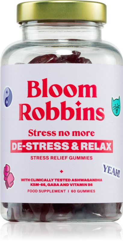 Bloom Robbins STRESS no more cuburi de mestecat pentru susținerea echilibrului emoțional 220 g