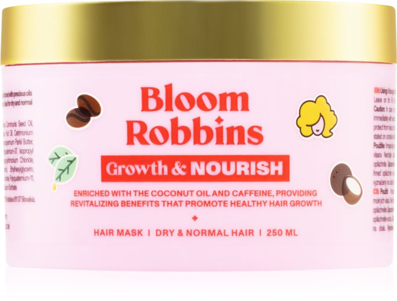 Bloom Robbins Growth & Nourish Hair Mask masca de par hranitoare pentru toate tipurile de păr 250 ml