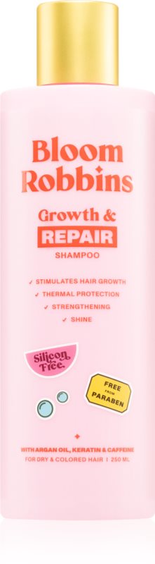 Bloom Robbins Growth & Repair șampon pentru păr uscat și deteriorat 250 ml