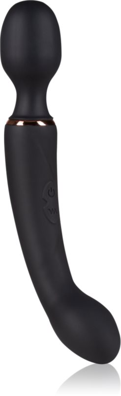 Blush 2v1 Lush Gia cap de masaj și vibrator Black 24 cm