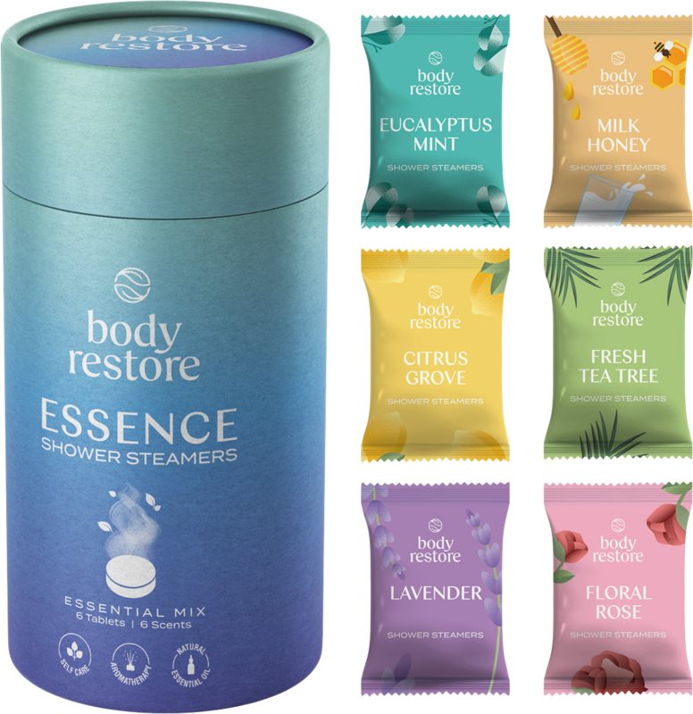 Body Restore Essence Shower Steamers tablete pentru duș 6 buc