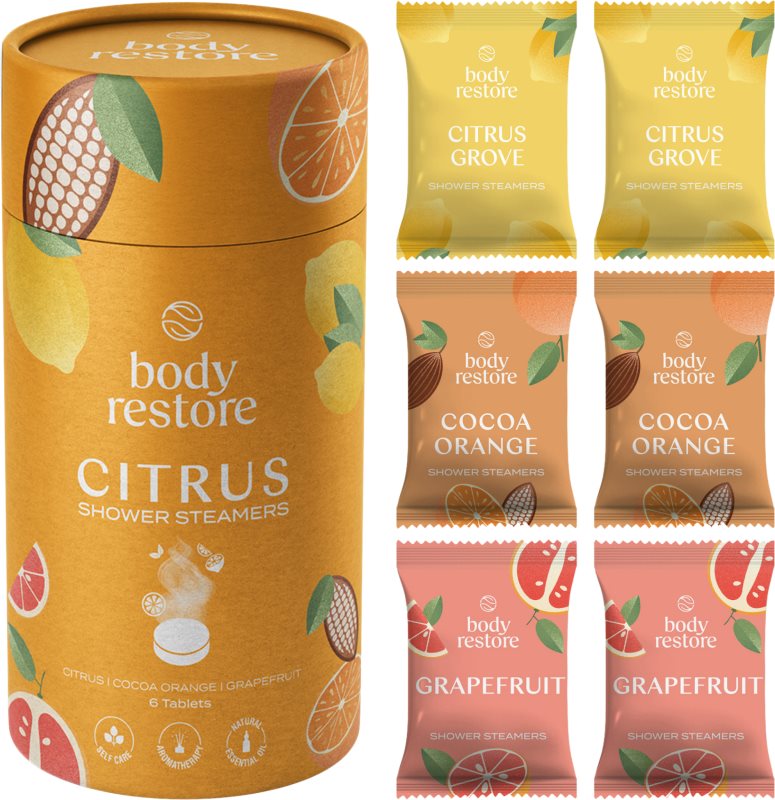 Body Restore Citrus Shower Steamers tablete pentru duș 6 buc