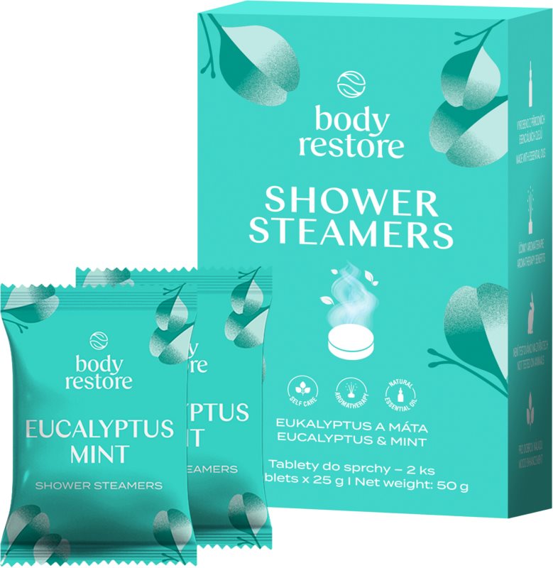 Body Restore Eucalyptus & Mint Shower Steamers tablete pentru duș